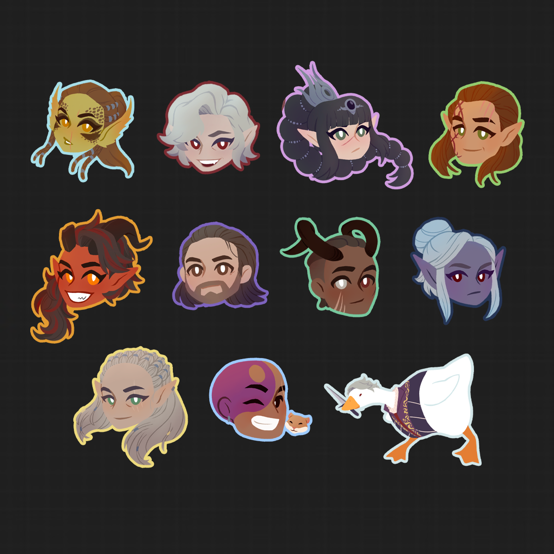 Stickers - Baldur's Gate 3