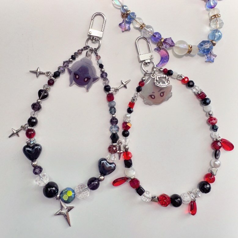 Custom Character Charm + Beaded Phone Charm